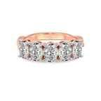9ct Rose Gold Serafina Oval Lab Diamond Anniversary Band (1 Ct. Tw.) front image