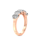 9ct Rose Gold Fairleigh Oval Lab Diamond Anniversary Band (1/2 Ct. Tw.) left