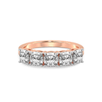 9ct Rose Gold Cassia Cushion Lab Diamond Anniversary Band (3 Ct. Tw.) front image