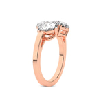 14kt Rose Gold Meg Two Stone Pear and Heart Toi et Moi Lab Grown Diamond Ring (2 Ct. Tw.) standing product image one