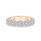 9ct Rose Gold Camille Round Lab Diamond Anniversary Band (1/2 Ct. Tw.) front image