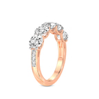9ct Rose Gold Camille Round Lab Diamond Anniversary Band (1/2 Ct. Tw.) left