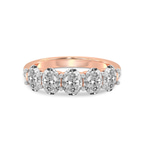 10kt Rose Gold Eliana Oval Lab Diamond Anniversary Band (7 Ct. Tw.) front image