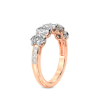 10kt Rose Gold Eliana Oval Lab Diamond Anniversary Band (7 Ct. Tw.) left