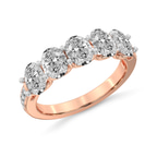 10kt Rose Gold Eliana Oval Lab Diamond Anniversary Band (7 Ct. Tw.) right