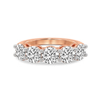 10kt Rose Gold Elowyn Round Lab Diamond Anniversary Band (1 Ct. Tw.) front image