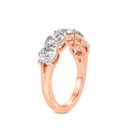 10kt Rose Gold Elowyn Round Lab Diamond Anniversary Band (1 Ct. Tw.) left