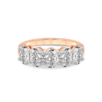 9ct Rose Gold Portia Oval Lab Diamond Anniversary Band (2 Ct. Tw.) front image