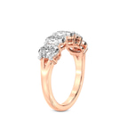 9ct Rose Gold Portia Oval Lab Diamond Anniversary Band (2 Ct. Tw.) left