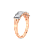 10kt Rose Gold Thalia Emerald Lab Diamond Anniversary Band (3 Ct. Tw.) left