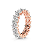 9ct Rose Gold Milani Marquise Lab Diamond Eternity Ring (2 Ct. Tw.) left