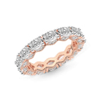 9ct Rose Gold Kendall Oval Milgrain Lab Diamond Eternity Ring (3 Ct. Tw.) right