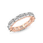 9ct Rose Gold Mckenna Oval & Emerald Lab Diamond Eternity Ring (3 Ct. Tw.) right
