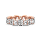 14kt Rose Gold Mariah Oval & Round Lab Diamond Eternity Ring (4 Ct. Tw.) front image