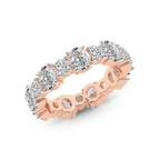 14kt Rose Gold Mariah Oval & Round Lab Diamond Eternity Ring (4 Ct. Tw.) right