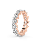 9ct Rose Gold Danna Pear Lab Diamond Eternity Ring (2 Ct. Tw.) left
