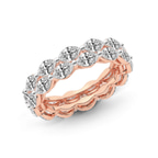14kt Rose Gold Kira Marquise Double Row Lab Diamond Eternity Ring (4 Ct. Tw.) right