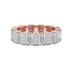 14kt Rose Gold Jordan Baguette Lab Diamond Eternity Ring (6 Ct. Tw.) front image