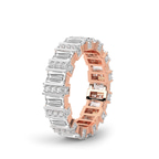 14kt Rose Gold Jordan Baguette Lab Diamond Eternity Ring (6 Ct. Tw.) left