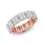 14kt Rose Gold Jordan Baguette Lab Diamond Eternity Ring (6 Ct. Tw.) right
