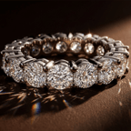 14kt Rose Gold Elysia Round Lab Diamond Eternity Ring (2 Ct. Tw.) color product image two