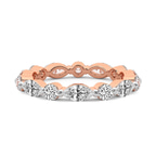 14kt Rose Gold Kenzie Marquise & Round Lab Diamond Eternity Ring (2 Ct. Tw.) front image