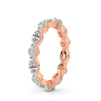 14kt Rose Gold Kenzie Marquise & Round Lab Diamond Eternity Ring (2 Ct. Tw.) left