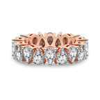 9ct Rose Gold Fable Pear Lab Diamond Eternity Ring (4 Ct. Tw.) front image