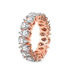 9ct Rose Gold Fable Pear Lab Diamond Eternity Ring (4 Ct. Tw.) left