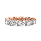 9ct Rose Gold Lily Pear Lab Diamond Eternity Ring (2 Ct. Tw.) front image