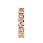 10kt Rose Gold Clara Oval Bezel Lab Diamond Eternity Ring (2 Ct. Tw.) left