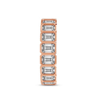 10kt Rose Gold Vera Emerald Bezel Eternity Lab Diamond Ring (2 Ct. Tw.) left