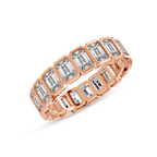 10kt Rose Gold Vera Emerald Bezel Eternity Lab Diamond Ring (2 Ct. Tw.) right