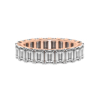 14kt Rose Gold Riley Emerald Lab Diamond Eternity Ring (6 Ct. Tw.) front image