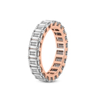 14kt Rose Gold Riley Emerald Lab Diamond Eternity Ring (6 Ct. Tw.) standing product image one