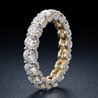 14kt Rose Gold Reona Round Lab Diamond Eternity Ring (5 Ct. Tw.) color product image two