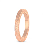 9ct Rose Gold Vintage Wedding Band left