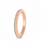 14kt Rose Gold Lupe Twist Wedding Band left