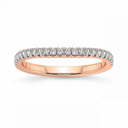 10kt Rose Gold Mya Classic Wedding Band (1/4 Ct. Tw.) front image
