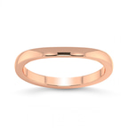 9ct Rose Gold Cari Wedding Band front image