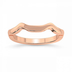 9ct Rose Gold Ida Twisted Wedding Band front image