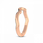 9ct Rose Gold Ida Twisted Wedding Band left
