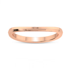 10kt Rose Gold Ivy Dainty Wedding Band front image