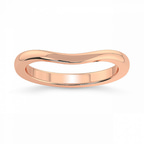 14kt Rose Gold Hera Petite Wedding Band front image