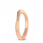 14kt Rose Gold Hera Petite Wedding Band left