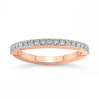 9ct Rose Gold Thea Wedding Band (1/3 Ct. Tw.) front image