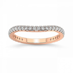 9ct Rose Gold Zea Wedding Band (1/3 Ct. Tw.) front image