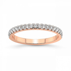 9ct Rose Gold Xia Wedding Band (1/5 Ct. Tw.) front image