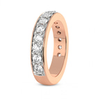 9ct Rose Gold Quincy Wedding Band (1 1/4 Ct. Tw.) left