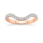 10kt Rose Gold Tye Wedding Band (1/4 Ct. Tw.) front image